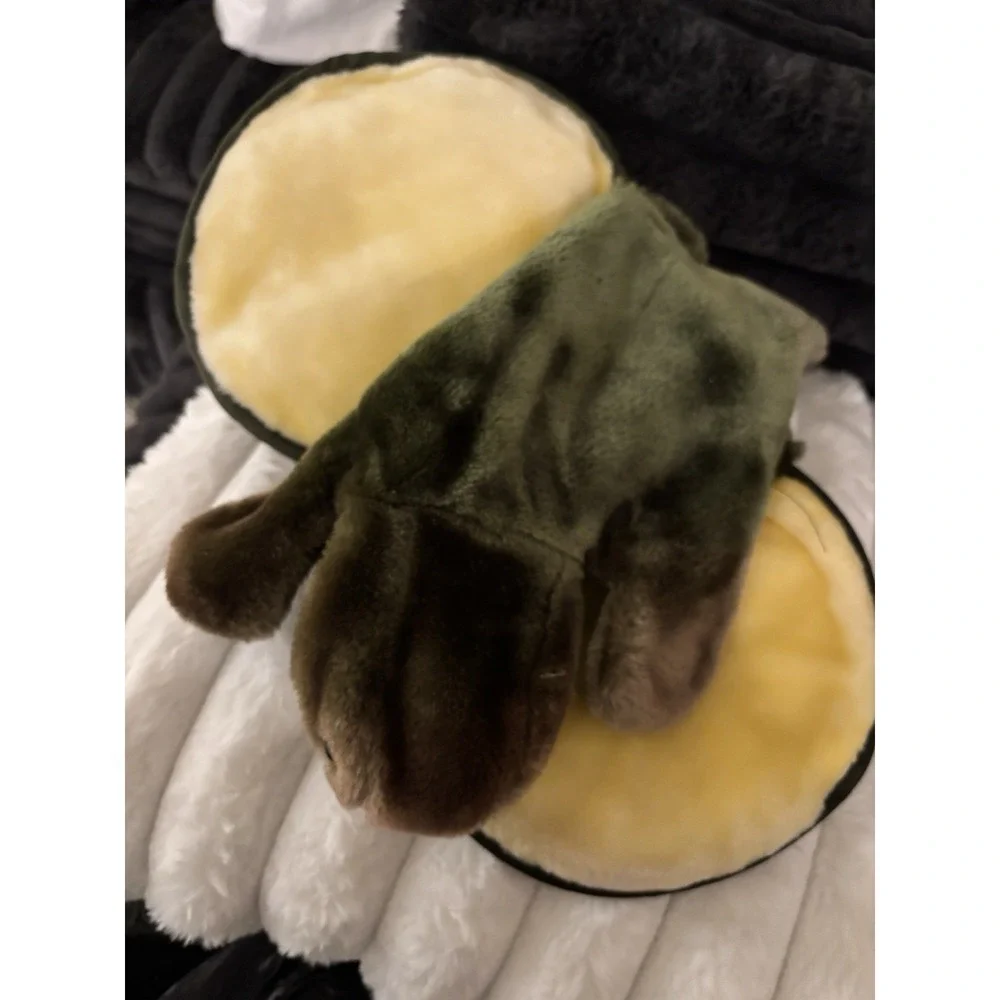 Vintage Folktails Folkmanis Furry Folk Green Turtle Plush Hand Puppet 8